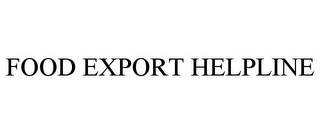 FOOD EXPORT HELPLINE