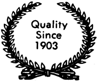 QUALITY SINCE 1903
