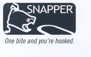 SNAPPER ONE BITE AND YOU'RE HOOKED.