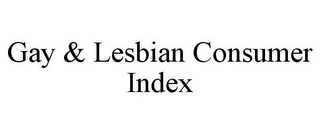 GAY & LESBIAN CONSUMER INDEX