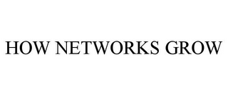 HOW NETWORKS GROW