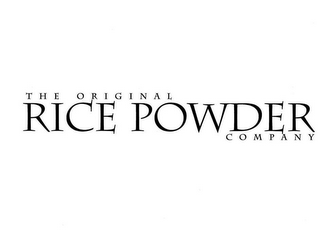 THE ORIGINAL RICE POWDER COMPANY