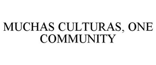 MUCHAS CULTURAS, ONE COMMUNITY