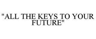 "ALL THE KEYS TO YOUR FUTURE"