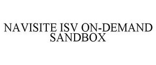 NAVISITE ISV ON-DEMAND SANDBOX