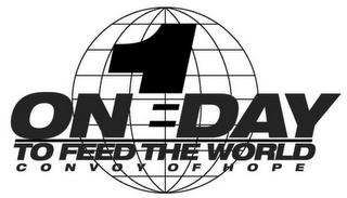 1 ONE DAY TO FEED THE WORLD CONVOY OF HOPE