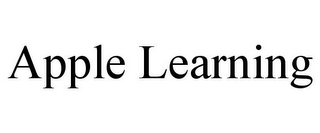 APPLE LEARNING