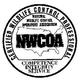 NWCOA NATIONAL WILDLIFE CONTROL OPERATORS ASSOCIATION CERTIFIED WILDLIFE CONTROL PROFESSIONAL COMPETENCE INTEGRITY SERVICE