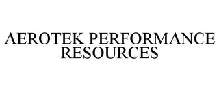 AEROTEK PERFORMANCE RESOURCES