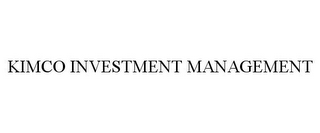 KIMCO INVESTMENT MANAGEMENT