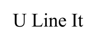 U LINE IT