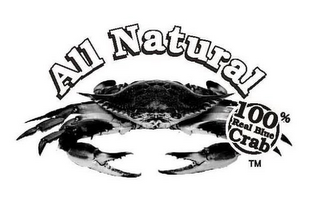 ALL NATURAL 100% REAL BLUE CRAB