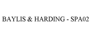 BAYLIS & HARDING - SPA02