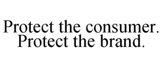 PROTECT THE CONSUMER. PROTECT THE BRAND.