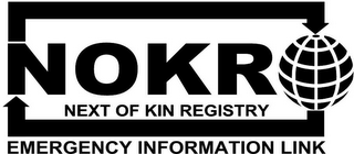 NOKR NEXT OF KIN REGISTRY EMERGENCY INFORMATION LINK