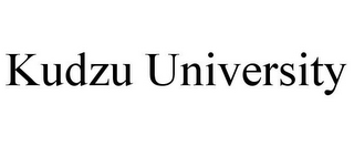 KUDZU UNIVERSITY
