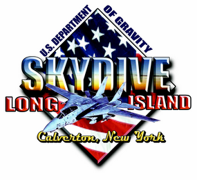 U.S. DEPARTMENT OF GRAVITY SKYDIVE LONG ISLAND CALVERTON, NEW YORK