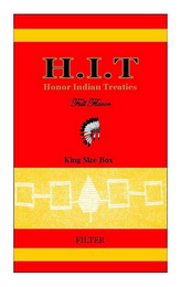 H.I.T HONOR INDIAN TREATIES FULL FLAVOR KING SIZE BOX FILTER