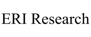 ERI RESEARCH