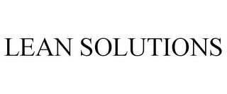 LEAN SOLUTIONS