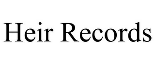 HEIR RECORDS