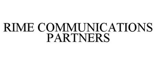 RIME COMMUNICATIONS PARTNERS