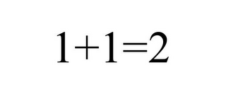 1+1=2