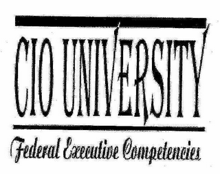 CIO UNIVERSITY FEDERAL EXECUTIVE COMPETENCIES