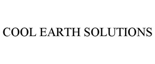 COOL EARTH SOLUTIONS