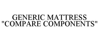 GENERIC MATTRESS "COMPARE COMPONENTS"