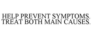 HELP PREVENT SYMPTOMS. TREAT BOTH MAIN CAUSES.