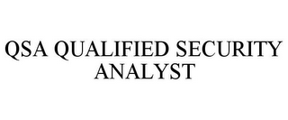 QSA QUALIFIED SECURITY ANALYST