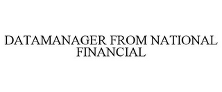 DATAMANAGER FROM NATIONAL FINANCIAL