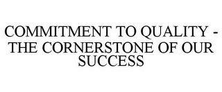 COMMITMENT TO QUALITY - THE CORNERSTONE OF OUR SUCCESS