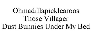 OHMADILLAPICKLEAROOS THOSE VILLAGER DUST BUNNIES UNDER MY BED