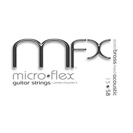 MFX MICRO FLEX GUITAR STRINGS BY JAMES D'AQUISTO II 80/20 BRASS MED ACOUSTIC 13 58