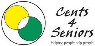CENTS 4 SENIORS WITH UNDERNEATH A TAGLINE "HELPING PEOPLE HELP PEOPLE"