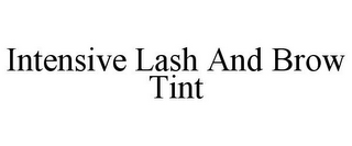 INTENSIVE LASH AND BROW TINT