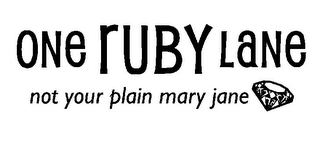 ONE RUBY LANE NOT YOUR PLAIN MARY JANE