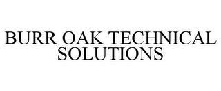 BURR OAK TECHNICAL SOLUTIONS