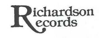 RICHARDSON RECORDS