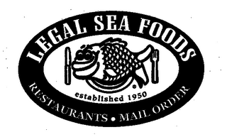 LEGAL SEA FOODS RESTAURANTS · MAIL ORDER ESTABLISHED 1950