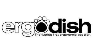 ERGODISH THE WORLDS FIRST ERGONOMIC PET DISH.