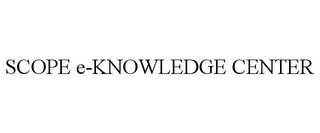 SCOPE E-KNOWLEDGE CENTER