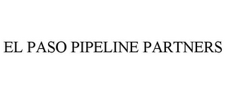 EL PASO PIPELINE PARTNERS