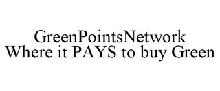 GREENPOINTSNETWORK WHERE IT PAYS TO BUY GREEN