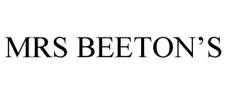MRS BEETON'S