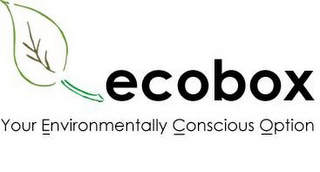 ECOBOX YOUR ENVIRONMENTALLY CONSCIOUS OPTION