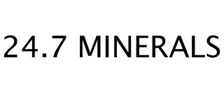 24.7 MINERALS