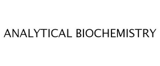 ANALYTICAL BIOCHEMISTRY